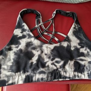Mossimo black tie dye sports bra medium